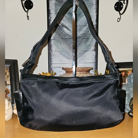 Furla Black Nylon and Leather hobo bag EUC - Picture 2 of 16